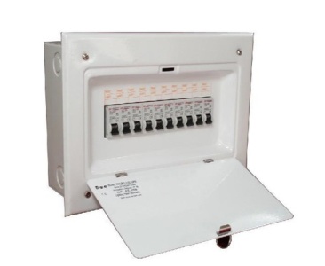 powder-coated metal junction box